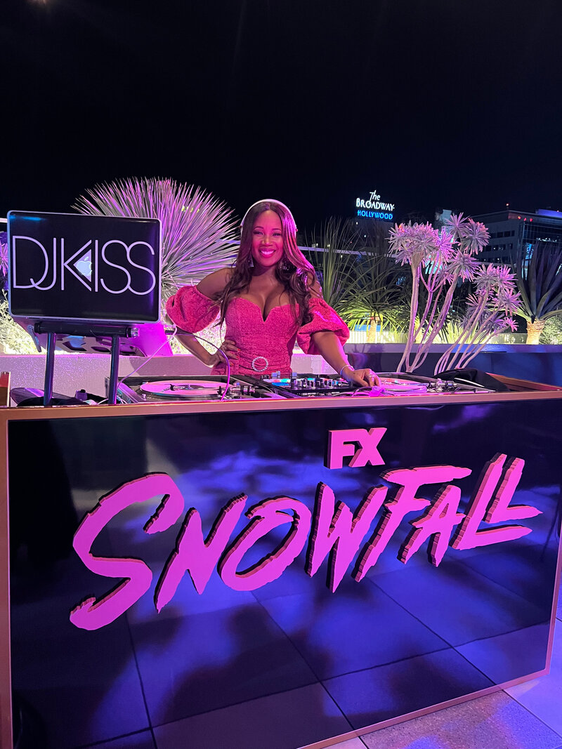 DJ Kiss in the booth — Snowfall