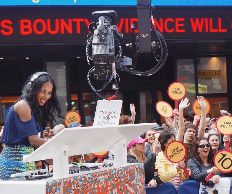 DJ Kiss in the booth — Good Morning America