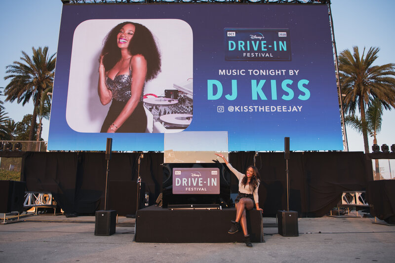 DJ Kiss in the booth — Disney